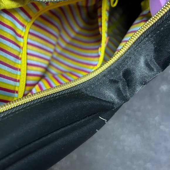 Vintage III Parcel Black & Yellow Electric Guitar Crossbody Shoulder Bag Purse - Picture 7 of 11